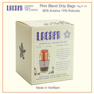 85% 羅布斯塔, 15% 阿拉比卡｜Lacàph  Phin Blend (Drip Bag) 15g x10